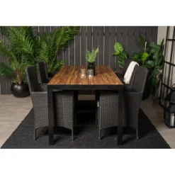 Bois Loungesæt - Havemøbelsæt - Sort,Grå,Natur