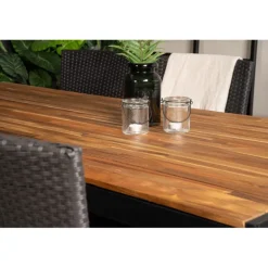 Bois Loungesæt - Havemøbelsæt - Sort,Grå,Natur