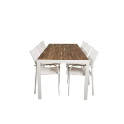 Bois t Loungesæt - Havemøbelsæt - Natur,Hvid