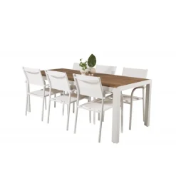 Bois t Loungesæt - Havemøbelsæt - Natur,Hvid