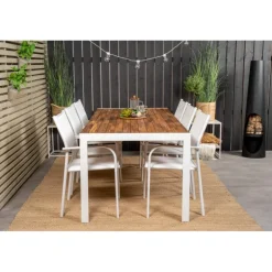 Bois t Loungesæt - Havemøbelsæt - Natur,Hvid