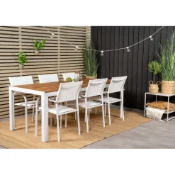 Bois t Loungesæt - Havemøbelsæt - Natur,Hvid