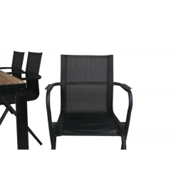 Bois t Loungesæt - Havemøbelsæt - Sort,Natur