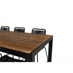 Bois t Loungesæt - Havemøbelsæt - Sort,Natur