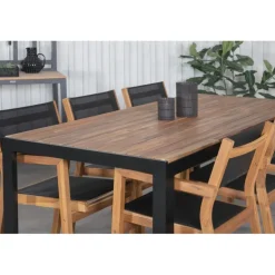 Bois t Loungesæt - Havemøbelsæt - Sort,Natur