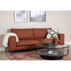 Bolero 3 personers Sofa - Rød, Høj Komfort