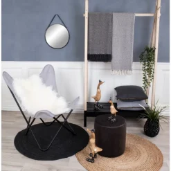 Bombay Tæppe Ø90cm - Natur