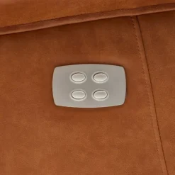 Bonanza Lænestol i cognac læder med indbygget skammel