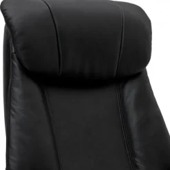 Bonanza Lænestol i læder med indbygget skammel