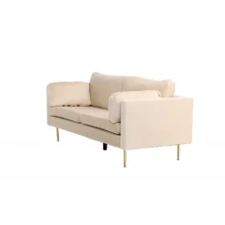 Boom 3 personers Sofa - Beige og Messing