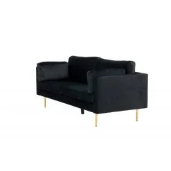 Boom 3 personers Sofa - Sort og Messing