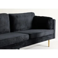 Boom 3 personers Sofa - Sort og Messing