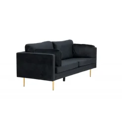 Boom 3 personers Sofa - Sort og Messing