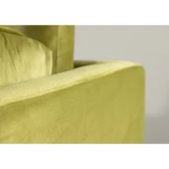 Boom Sofa Grøn Velour med messingfarvet stålben