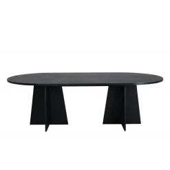 Bootcut Oval Ovalt spisebord - Sort