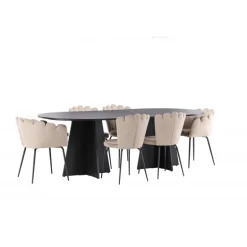 Bootcut Oval Spisebordssæt