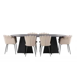 Bootcut Oval Spisebordssæt