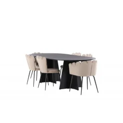 Bootcut Oval Spisebordssæt