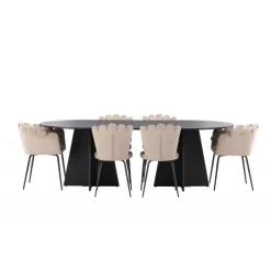 Bootcut Oval Spisebordssæt