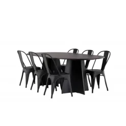 Bootcut Oval, Tempe Spisebordssæt