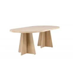 Bootcut Ovalt spisebord - Hvid