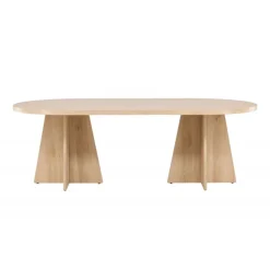 Bootcut Ovalt spisebord - Hvid