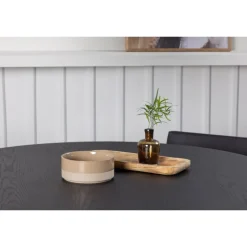 Bootcut Rundt Spisebordssæt - Sort