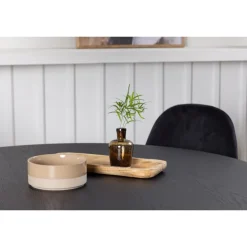 Bootcut Rundt Spisebordssæt - Sort