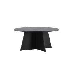 Bootcut Sofabord Ø100 - Sort