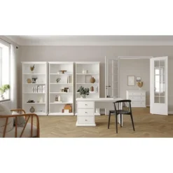 Bordeaux bogreol - Hvid