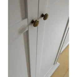 Bordeaux garderobeskab 96cm 2 låger - Hvid