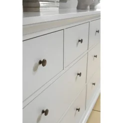 Bordeaux kommode m. 8 skuffer - Hvid