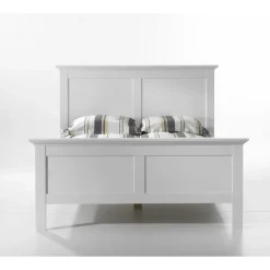 Bordeaux sengeramme 140x200 - Hvid