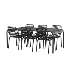 Borneo e Loungesæt - Havemøbelsæt - Sort