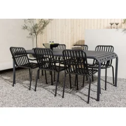 Borneo e Loungesæt - Havemøbelsæt - Sort