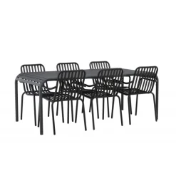 Borneo e Loungesæt - Havemøbelsæt - Sort