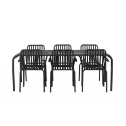 Borneo e Loungesæt - Havemøbelsæt - Sort