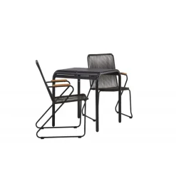 Borneo Loungesæt - Havemøbelsæt - Sort