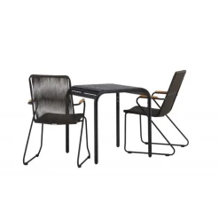 Borneo Loungesæt - Havemøbelsæt - Sort