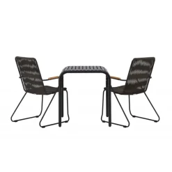 Borneo Loungesæt - Havemøbelsæt - Sort