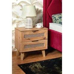 BORNEO SN-1 natbord, artisan eg / Sort