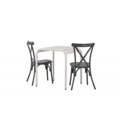 Borneo t Loungesæt - Havemøbelsæt - Beige,Mørkegrå