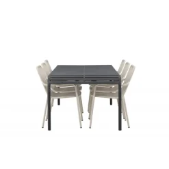 Borneo t Loungesæt - Havemøbelsæt - Beige,Sort