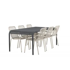 Borneo t Loungesæt - Havemøbelsæt - Beige,Sort