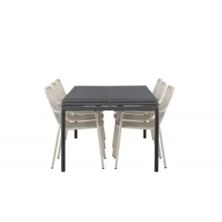 Borneo t Loungesæt - Havemøbelsæt - Beige,Sort