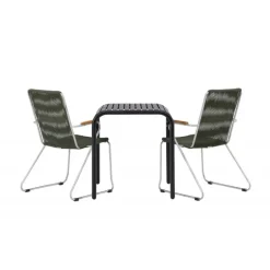 Borneo t Loungesæt - Havemøbelsæt - Sort,Grøn