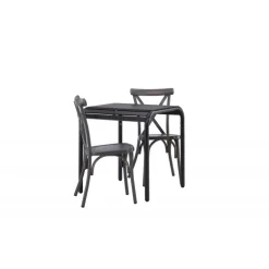 Borneo t Loungesæt - Havemøbelsæt - Sort,Mørkegrå