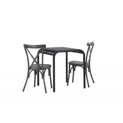 Borneo t Loungesæt - Havemøbelsæt - Sort,Mørkegrå