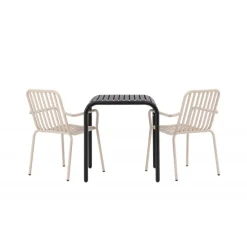 Borneo t Loungesæt - Havemøbelsæt - Beige,Sort