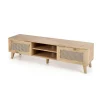 BORNEO TV bord 150 cm - Artisan eg / Sort